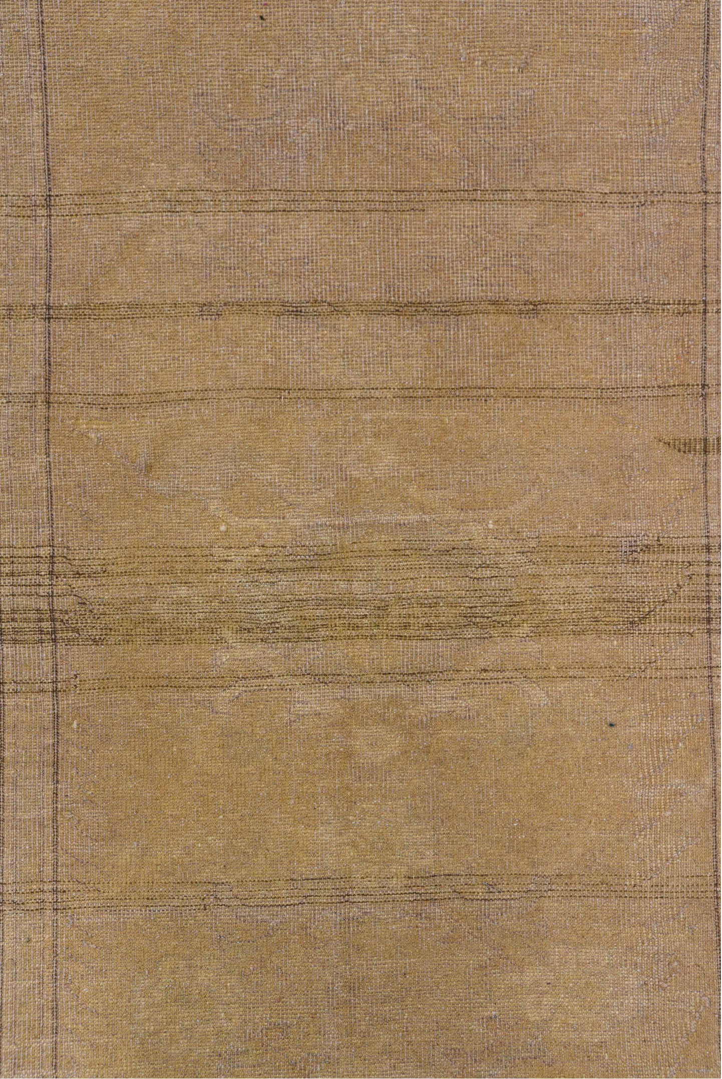 6' x 7' one-of-a-kind handmade vintage Oushak rug. Color palette: brown, gray, light gray, off-white, pink, snow, white