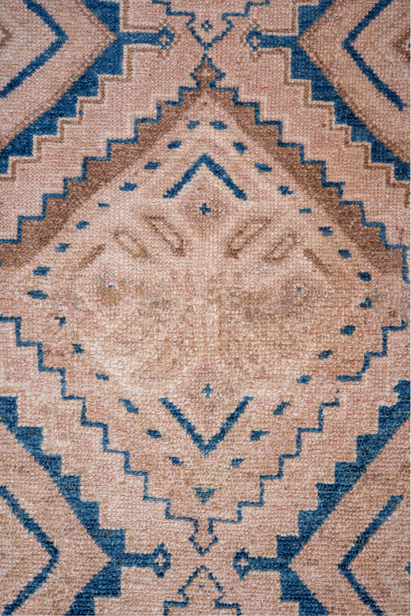 3' x 9' one-of-a-kind handmade vintage Hamadan runner rug. Color palette: blue, fiord, gray, light gray, off-white, orange