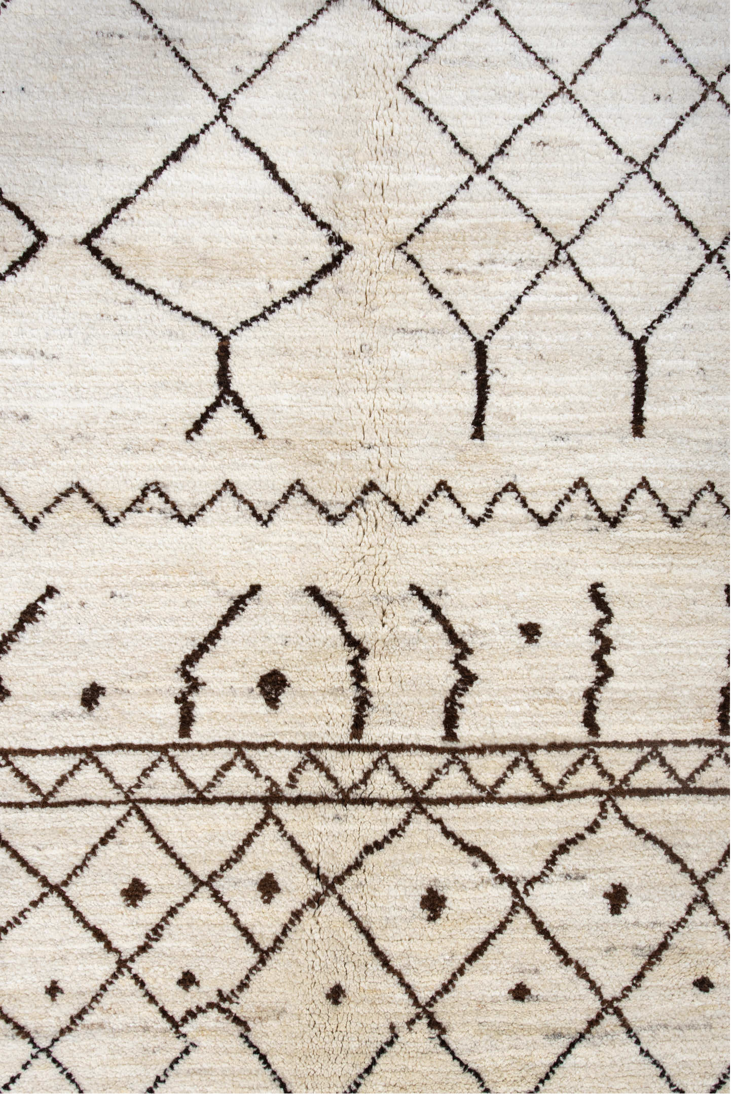 5' x 6' one-of-a-kind handmade vintage Moroccan rug. Color palette: antiquewhite, black, blue, brown, burlywood, dark gray