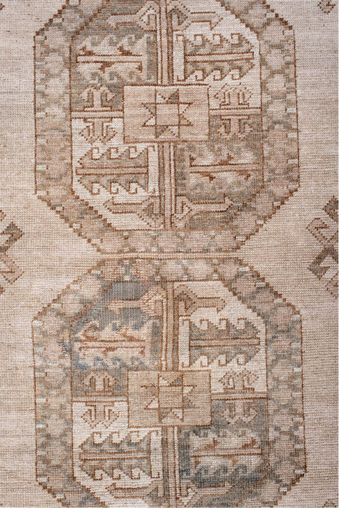 Antique Afghan Area Rug (7' x 10')