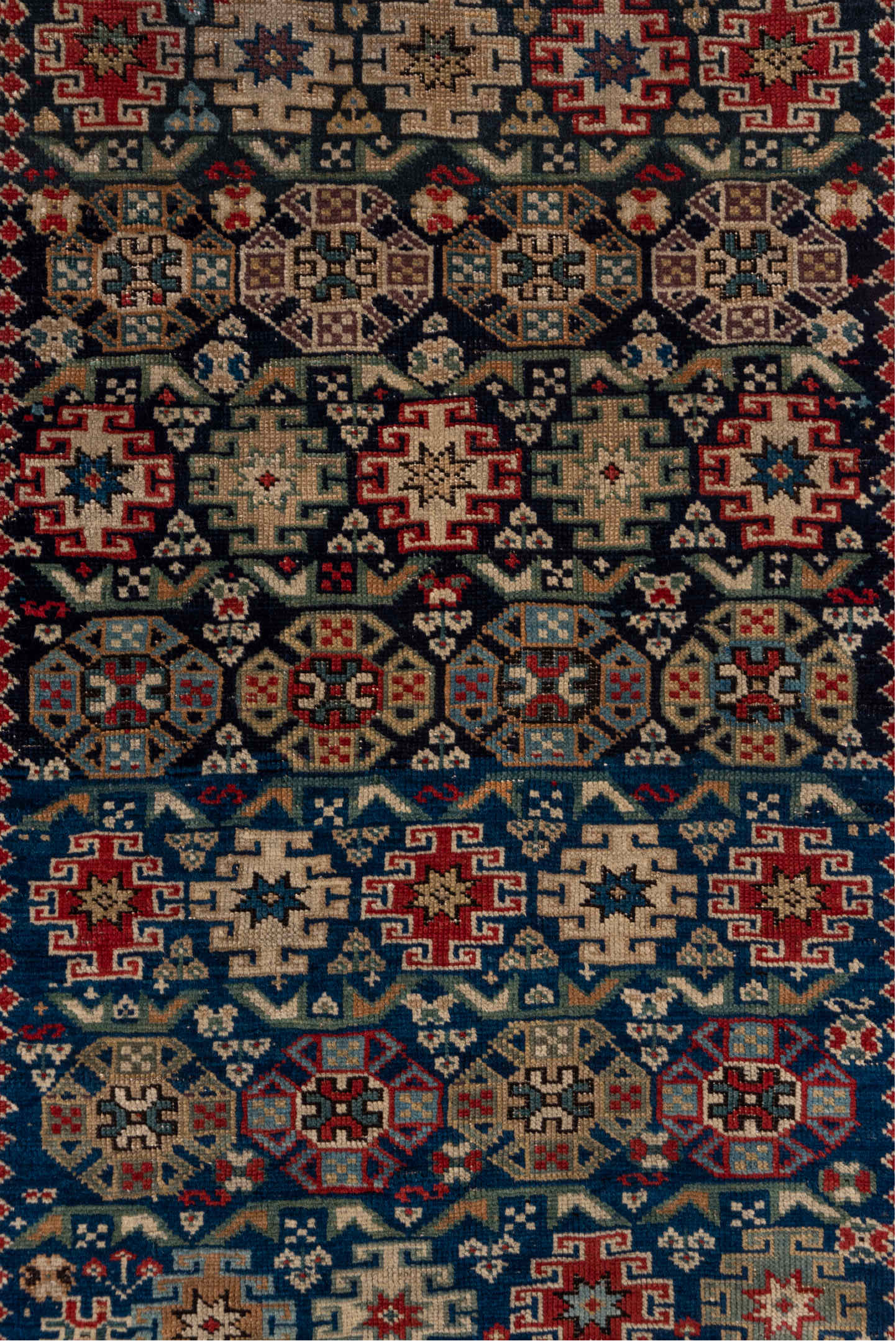 3' x 5' one-of-a-kind handmade vintage Chichi small size rug. Color palette: black, brown, charcoal, dark gray, gray, pink