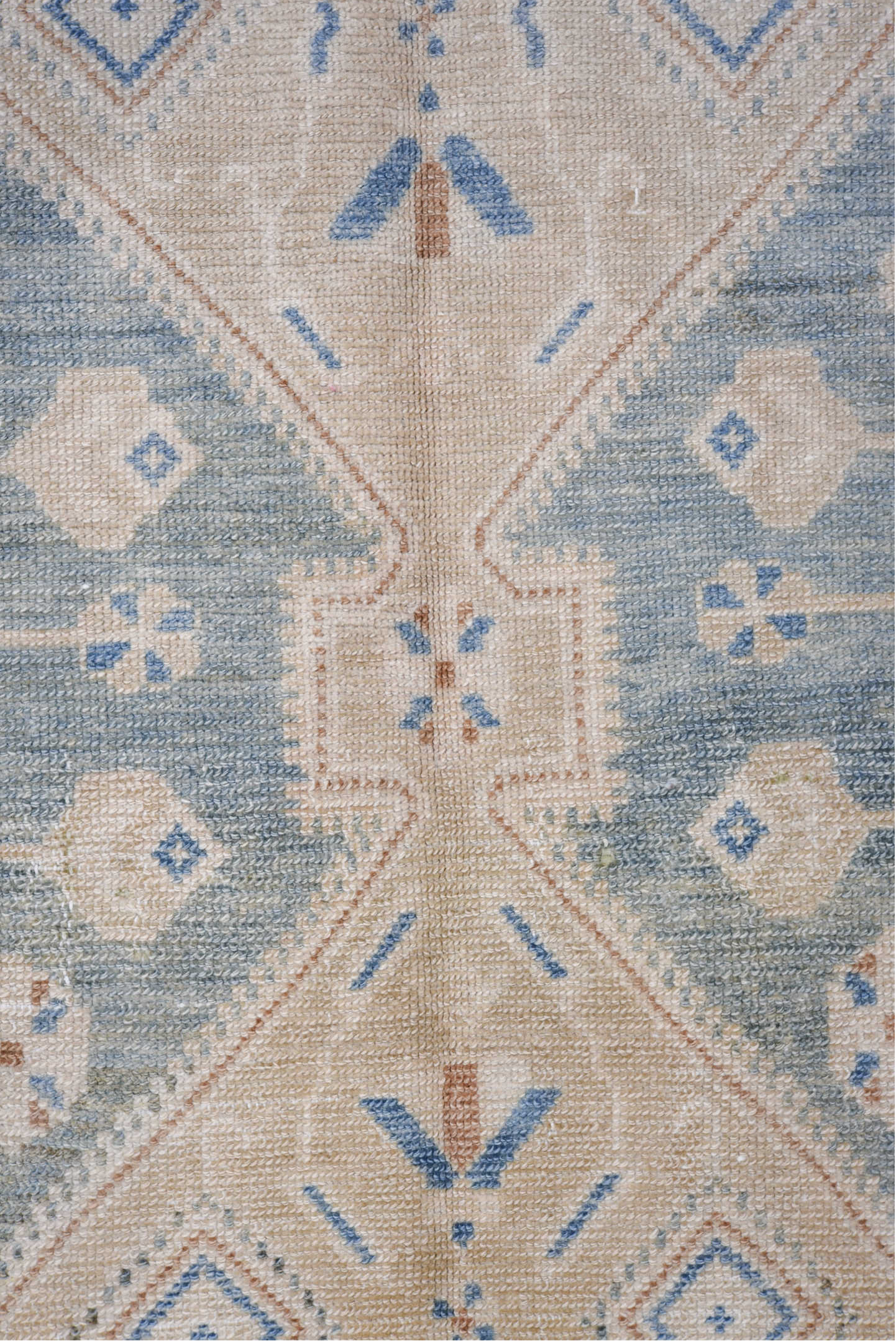 4' x 8' one-of-a-kind handmade vintage Hamadan rug. Color palette: gray, black, light gray, off-white, light blue, blue