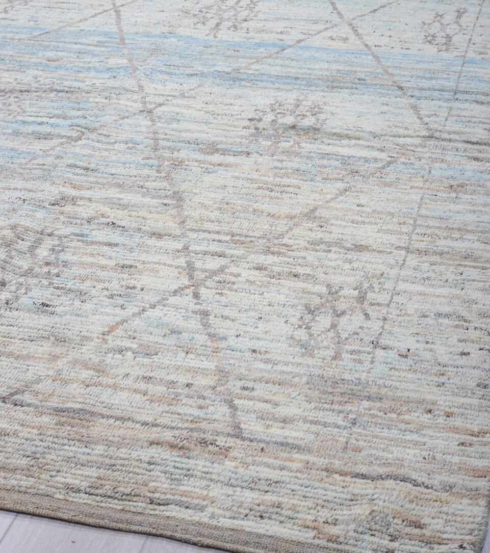 10' x 14' one-of-a-kind handmade vintage Tulu large size rug. Color palette: black, charcoal, dark gray, gainsboro, gray