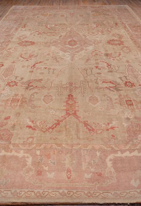 Antique Oushak Area Rug (12' x 19')