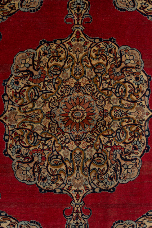 Antique Tabriz Area Rug (4' x 5')