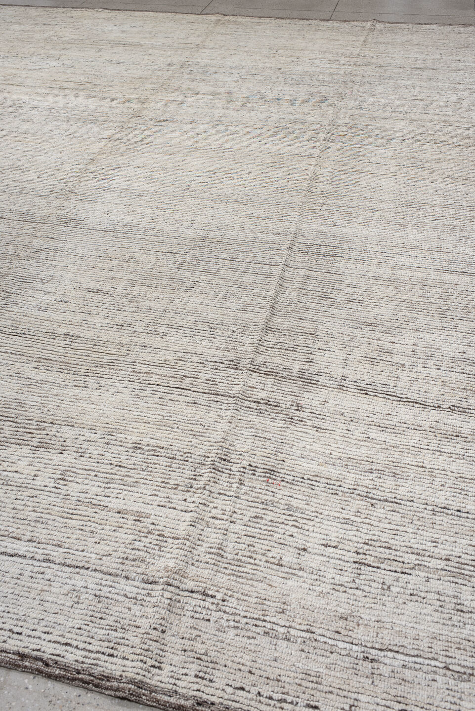 12' x 14' one-of-a-kind handmade vintage Tulu oversize rug. Color palette: dark gray, dim gray, gainsboro, gray, light gray