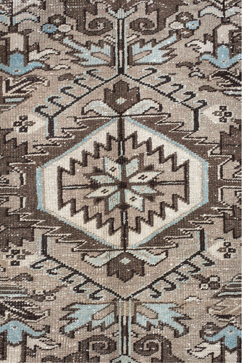 Antique Heriz Area Rug (8' x 9')