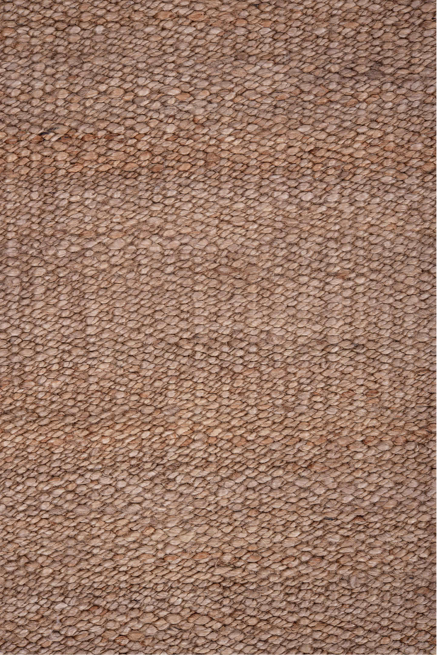 2' x 8' one-of-a-kind handmade vintage Jute Pile runner rug. Color palette: orange, brown, off-white, pink, gray