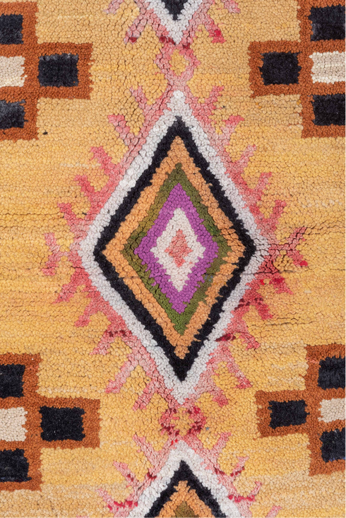 Vintage Moroccan Area Rug (7' x 12')