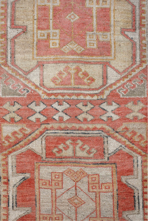 Antique Oushak Runner Rug (2' x 10')