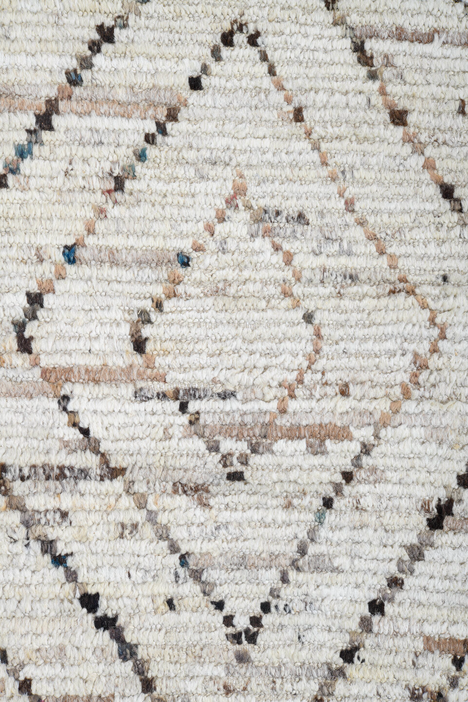 8' x 9' one-of-a-kind handmade vintage Tulu rug. Color palette: black, charcoal, dark gray, dim gray, gainsboro, gray