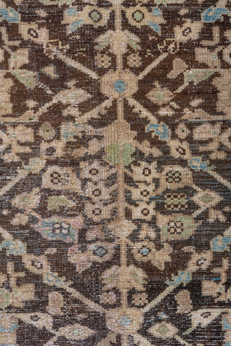 4' x 11' one-of-a-kind handmade vintage Malayer runner rug. Color palette: dark gray, gray, light gray, light slate gray