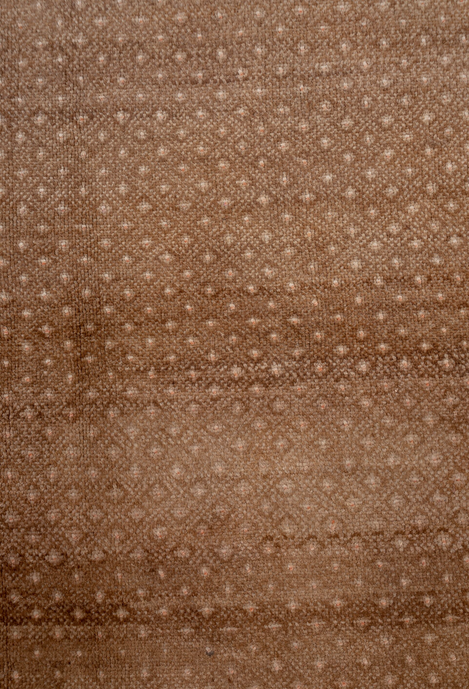 5' x 10' one-of-a-kind handmade vintage Oushak medium size rug. Color palette: brown, gray, light gray, pink