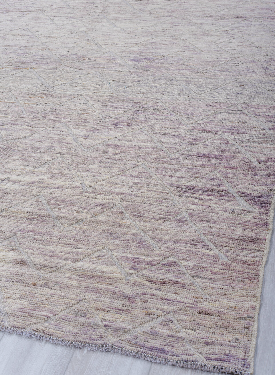 6' x 8' one-of-a-kind handmade vintage Tulu medium size rug. Color palette: blue, dark gray, gainsboro, gray, light blue