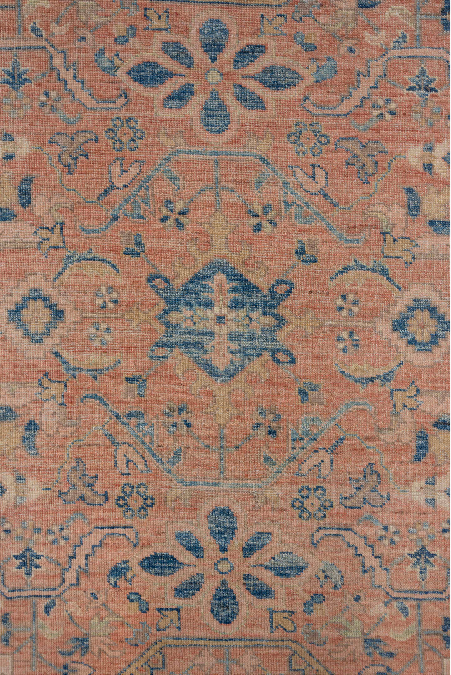 6' x 10' one-of-a-kind handmade vintage Afghan large size rug. Color palette: blue, brown, dim gray, gray, light gray