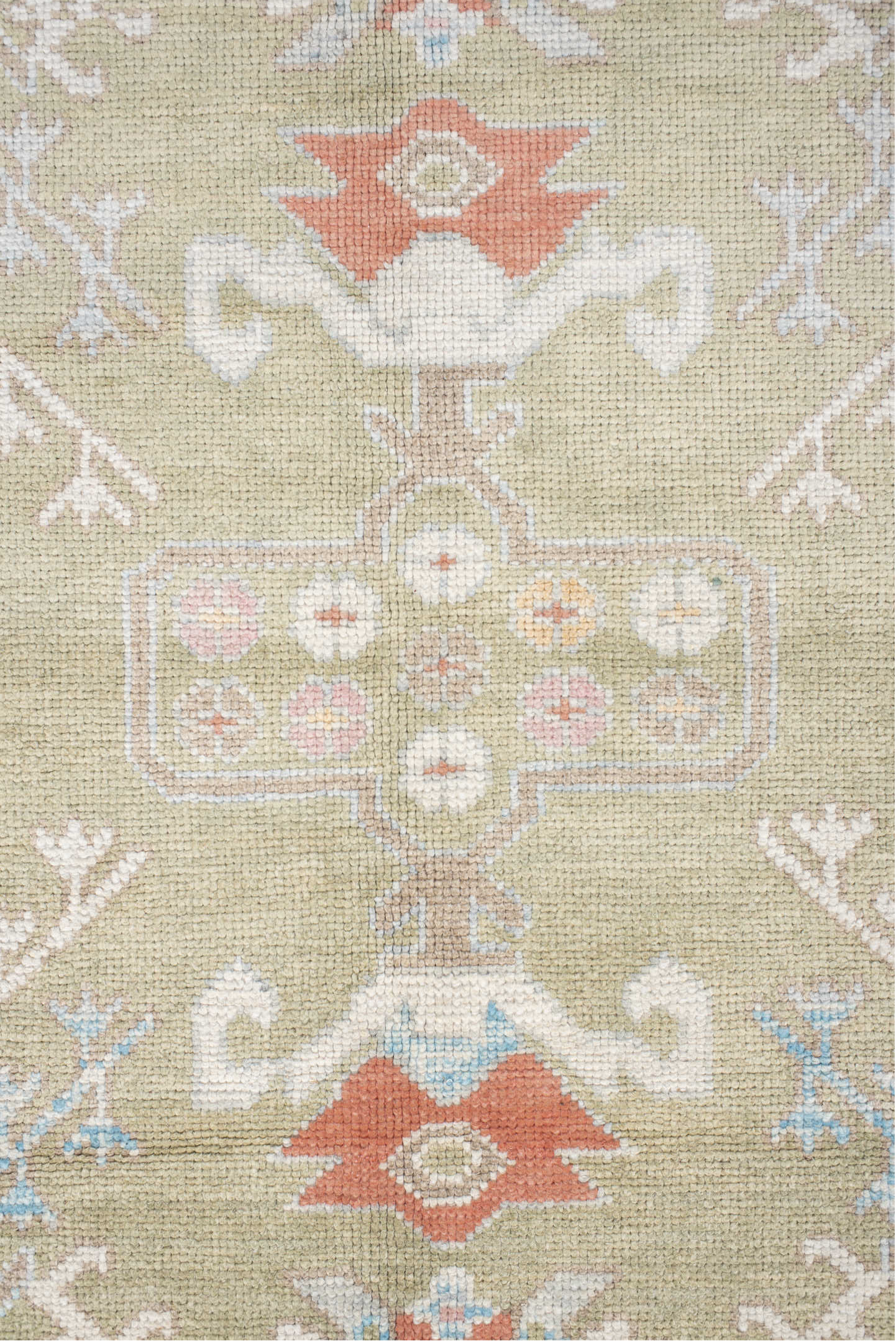 10' x 13' one-of-a-kind handmade vintage Oushak large size rug. Color palette: brown, dark gray, gainsboro, gray, light gray