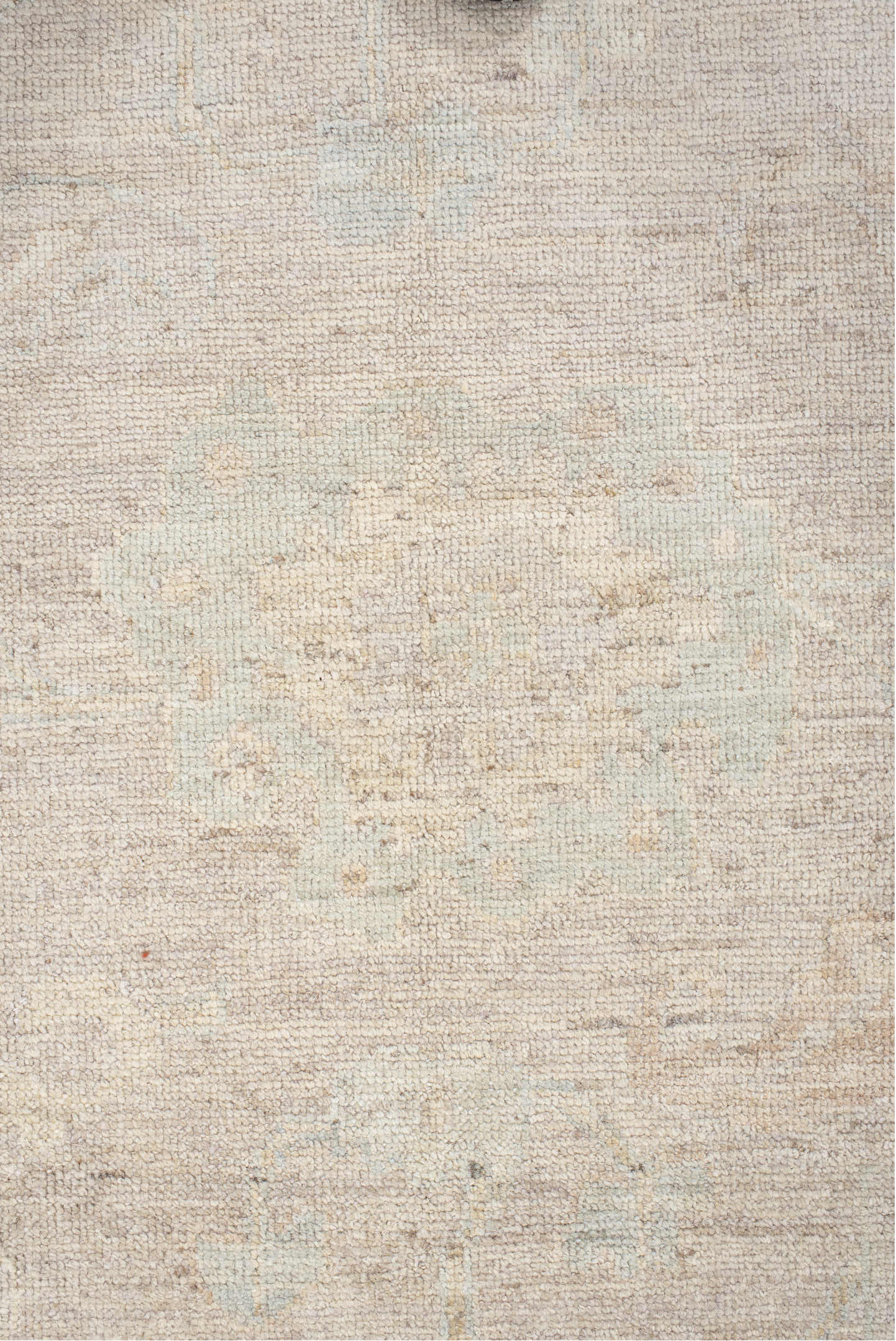 8' x 10' one-of-a-kind handmade vintage Oushak large size rug. Color palette: light gray, gray, off-white, pink, gainsboro