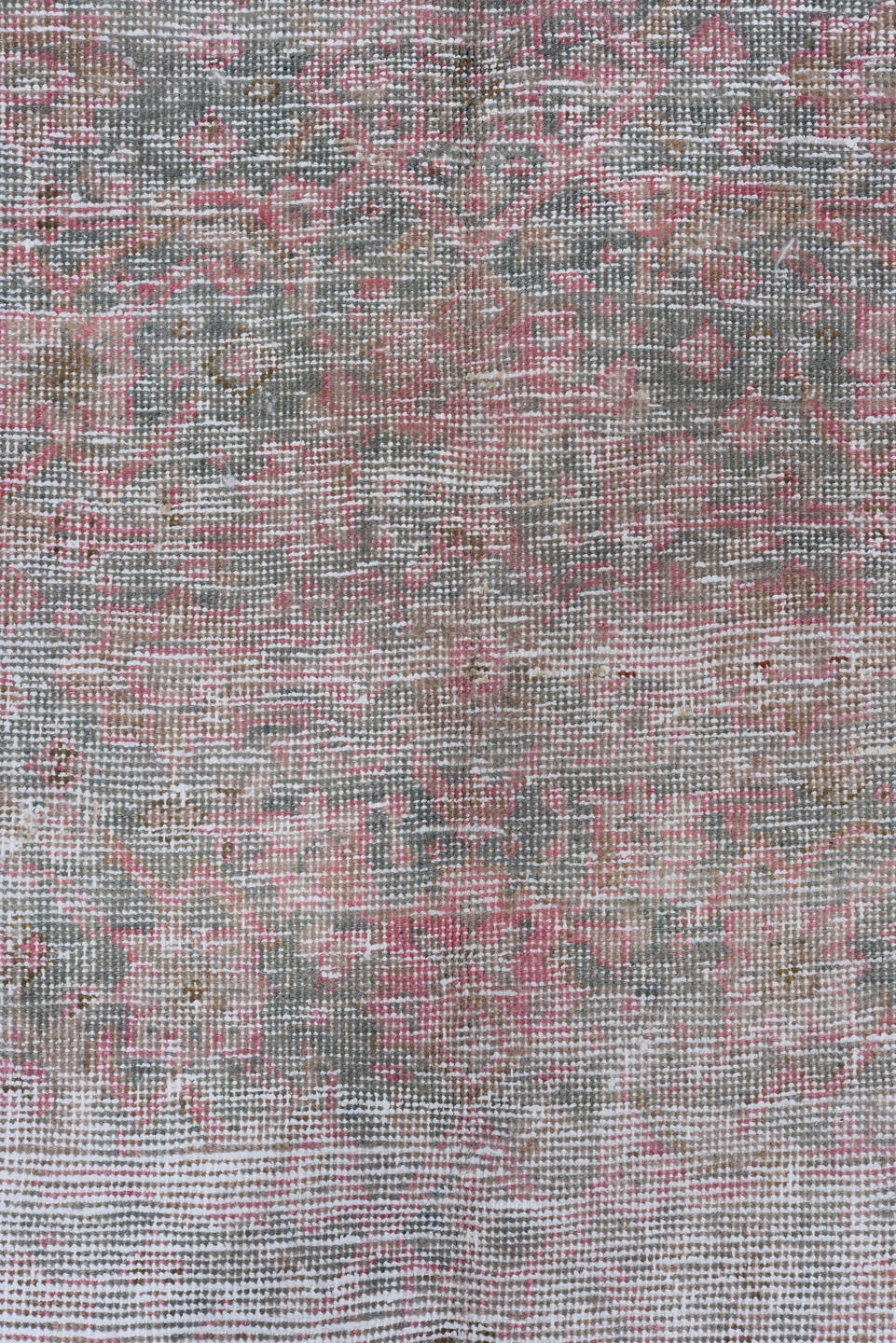 6' x 10' one-of-a-kind handmade vintage Tabriz large size rug. Color palette: black, charcoal, dark gray, dim gray, gray