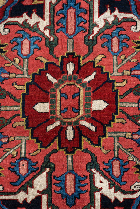 Antique Heriz Area Rug (9' x 12')