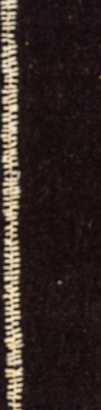 8' x 12' one-of-a-kind handmade vintage Kilim large size rug. Color palette: black, blanched almond, brown, charcoal, gray