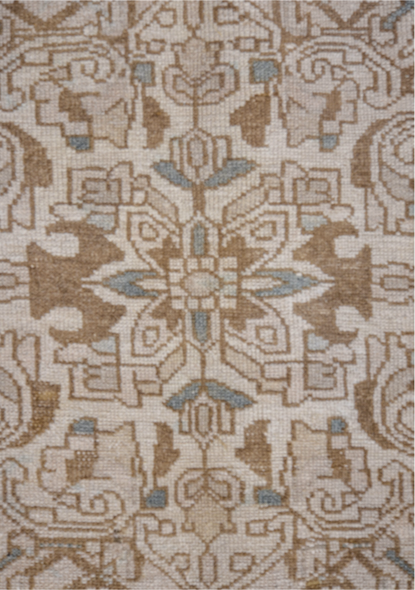 5' x 11' one-of-a-kind handmade vintage Hamadan runner rug. Color palette: gray, light gray, pink, black, off-white, brown