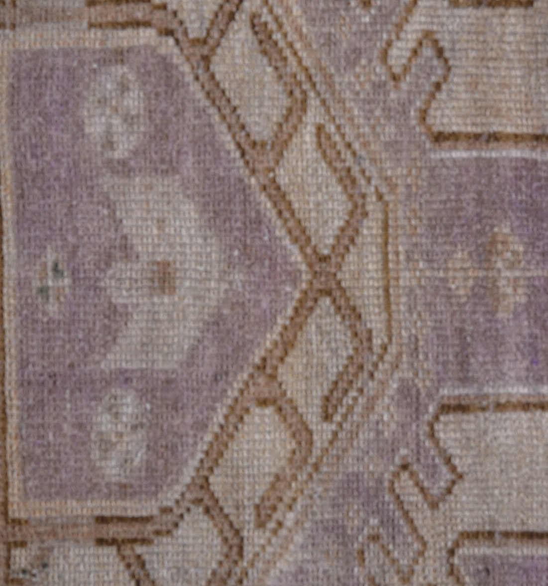 3' x 6' one-of-a-kind handmade vintage Malayer small size rug. Color palette: gray, light gray, off-white, brown, pink