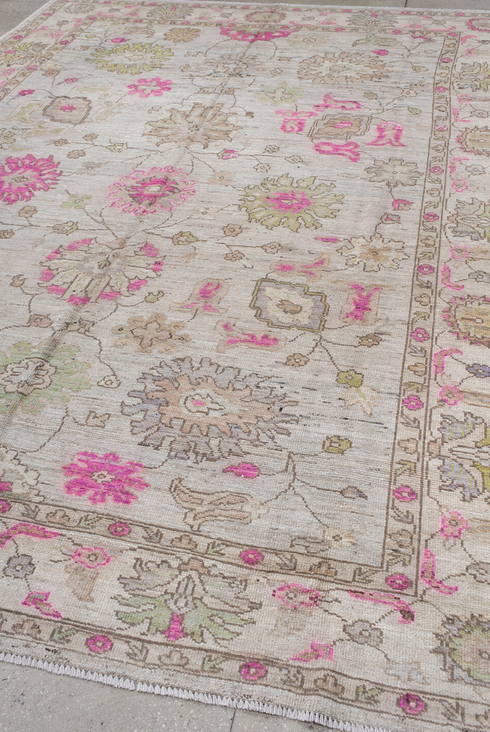 Vintage Oushak Area Rug (8' x 12')
