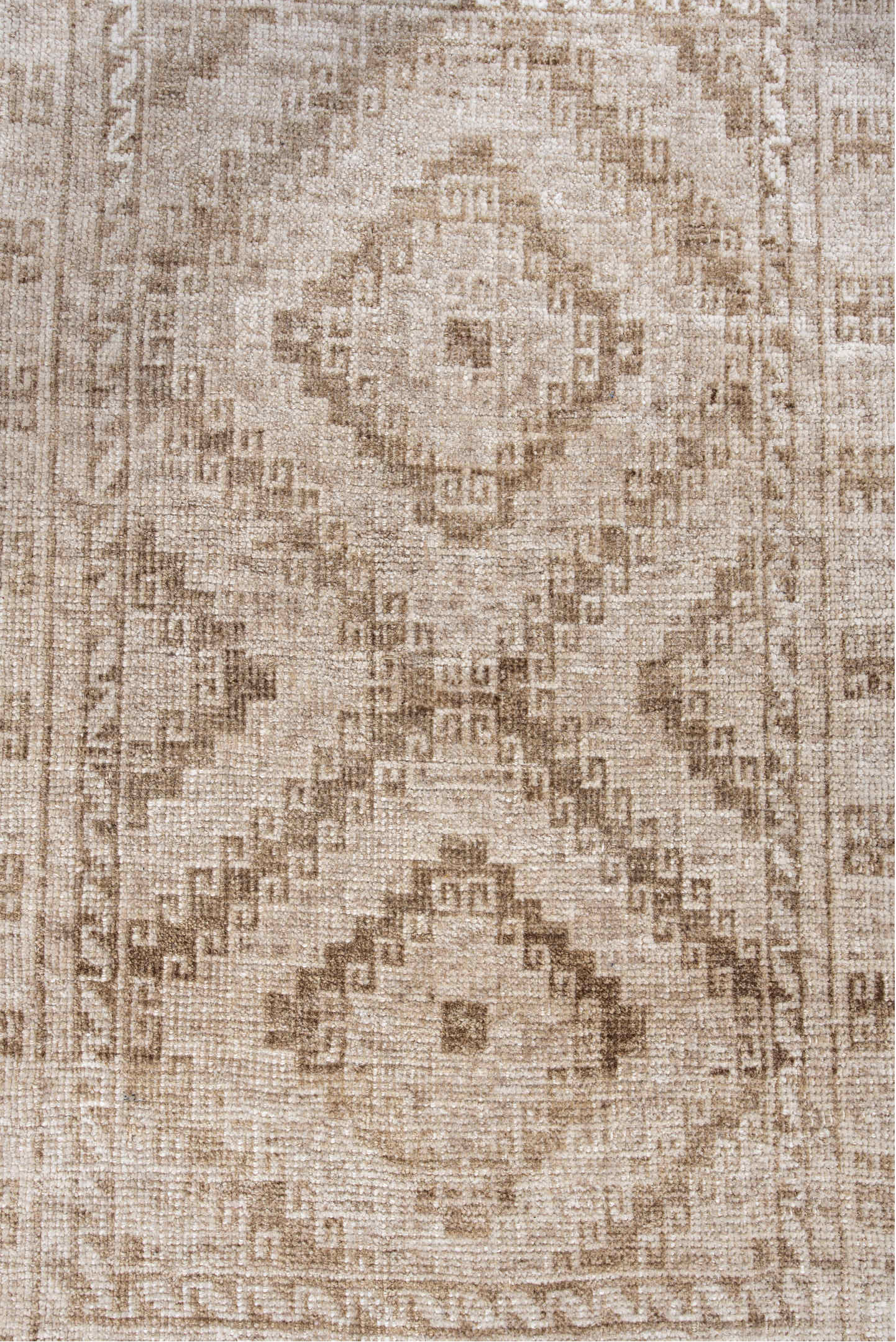 2' x 3' one-of-a-kind handmade vintage Belouch small size rug. Color palette: off-white, gray, brown, pink, light gray