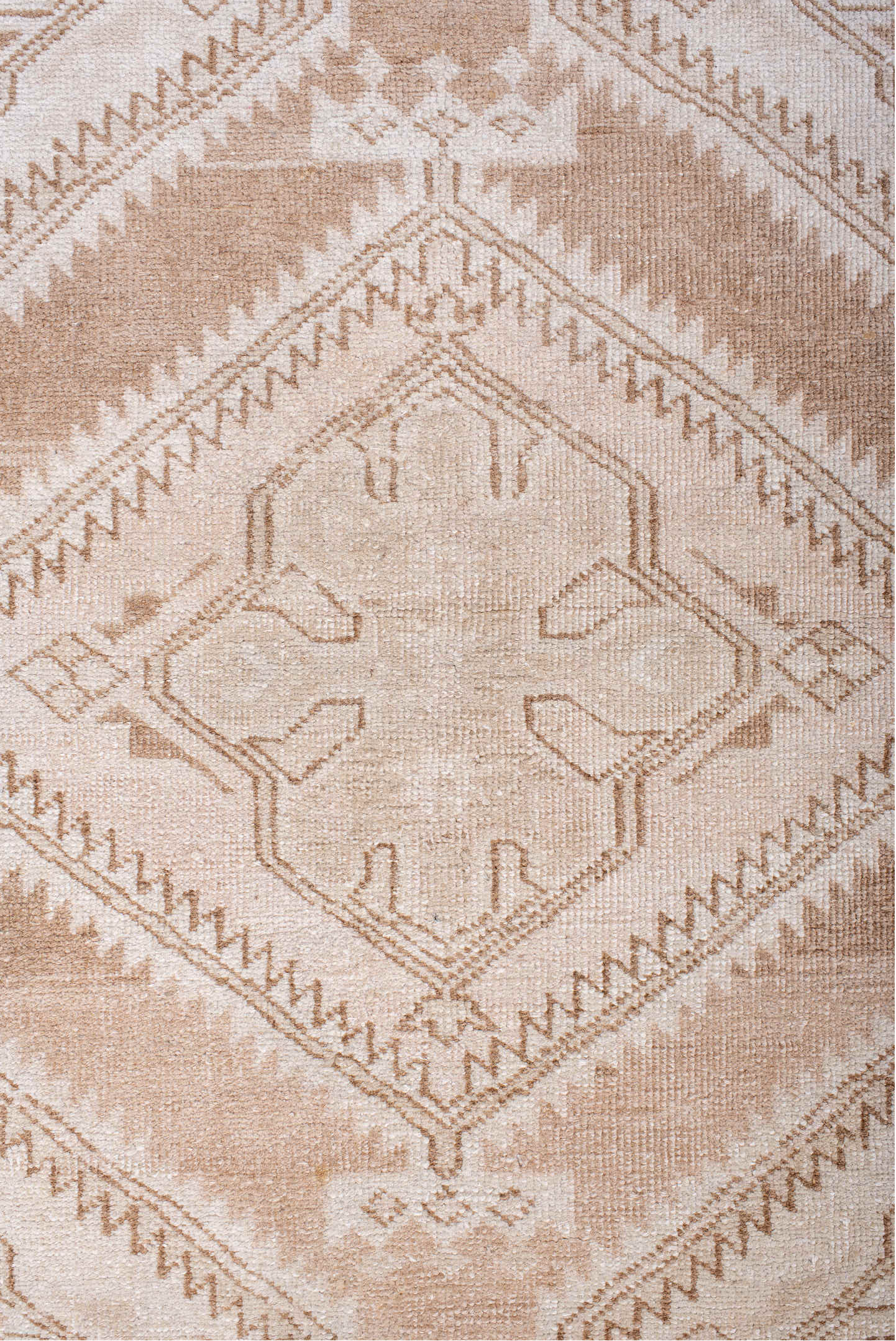 3' x 10' one-of-a-kind handmade vintage Sarab runner rug. Color palette: antiquewhite, brown, gainsboro, gray, light gray