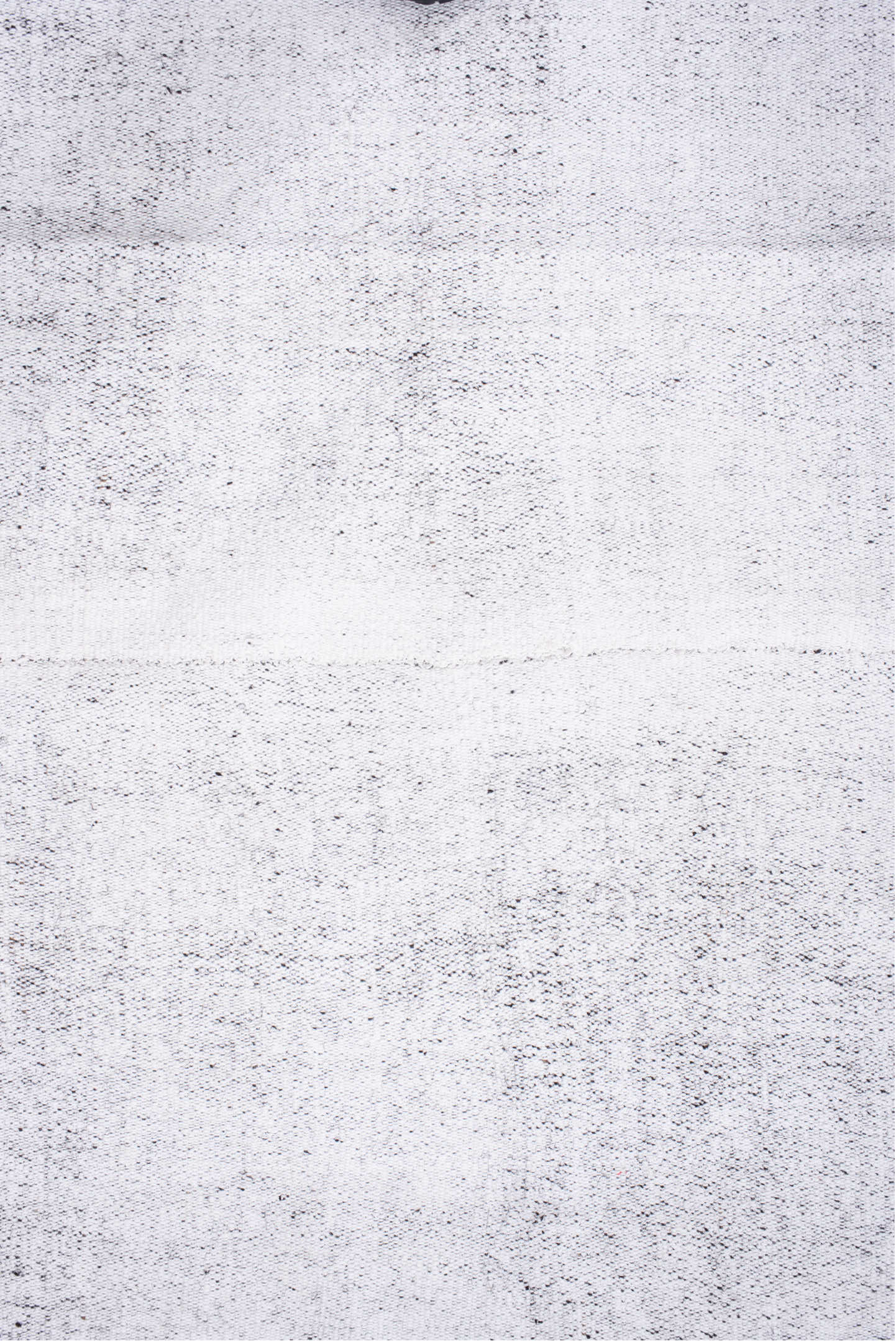 10' x 12' one-of-a-kind handmade vintage Flatweave large size rug. Color palette: light gray, pink, off-white, gray