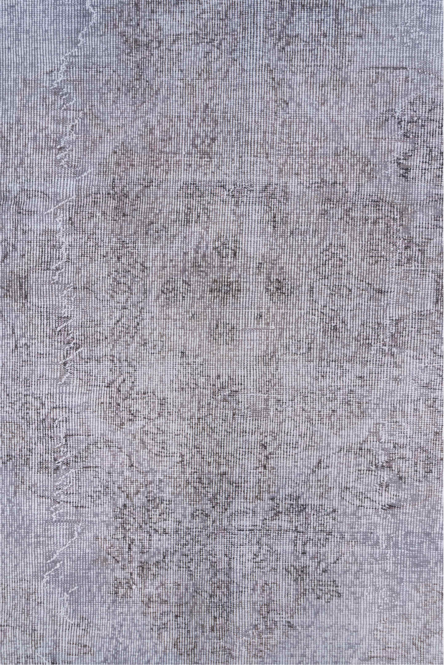 5' x 9' one-of-a-kind handmade vintage Sparta medium size rug. Color palette: dark gray, dim gray, gainsboro, gray