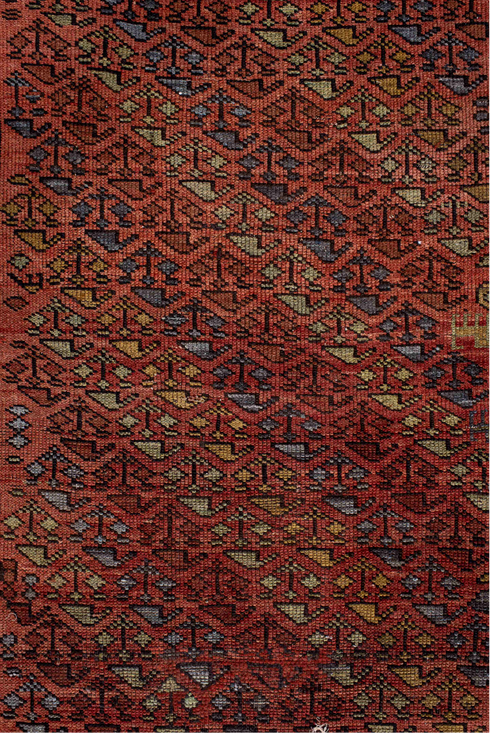 Antique Kurd Area Rug (3' x 6')