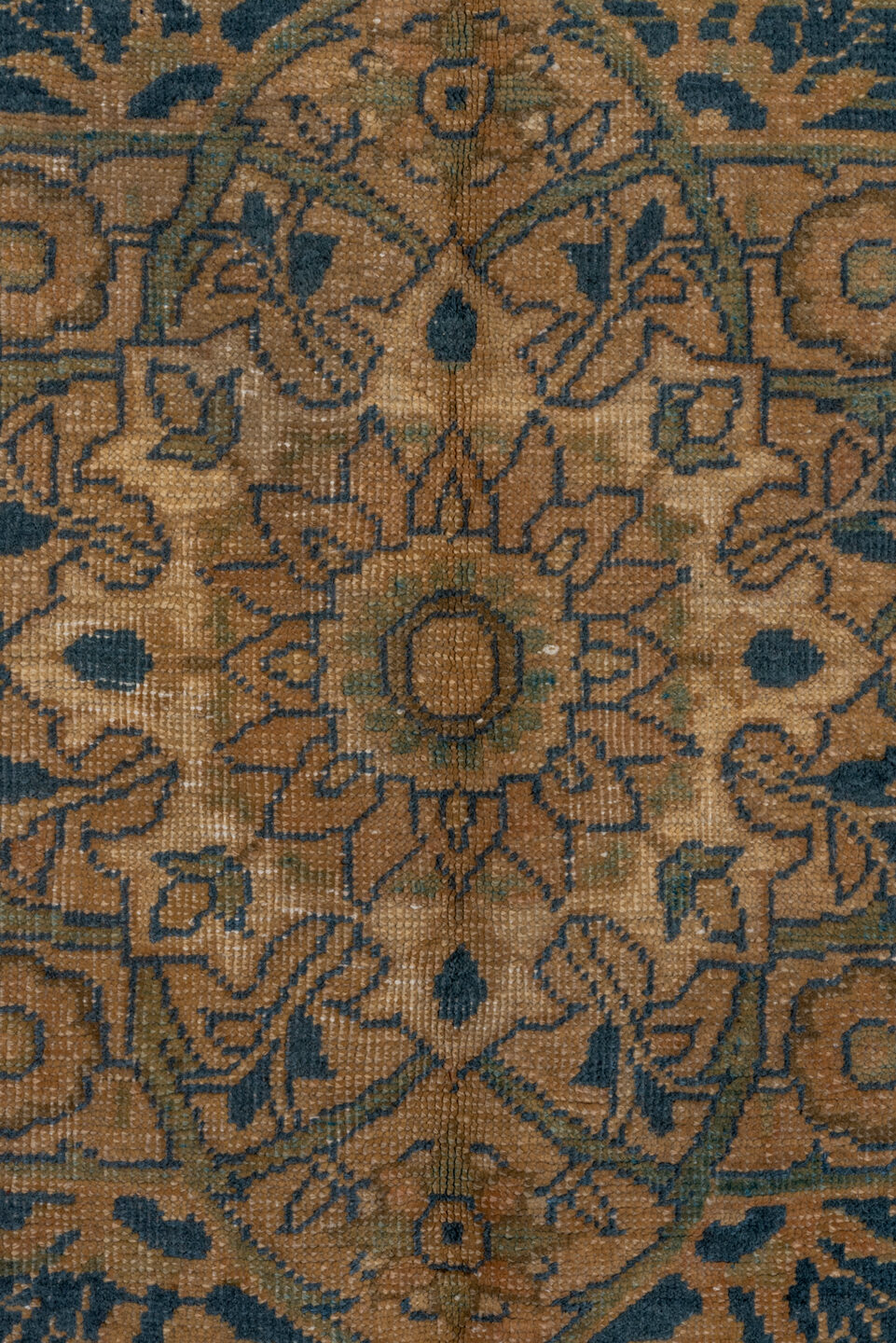 8' x 11' one-of-a-kind handmade vintage Heriz large size rug. Color palette: black, brown, charcoal, gray, light gray