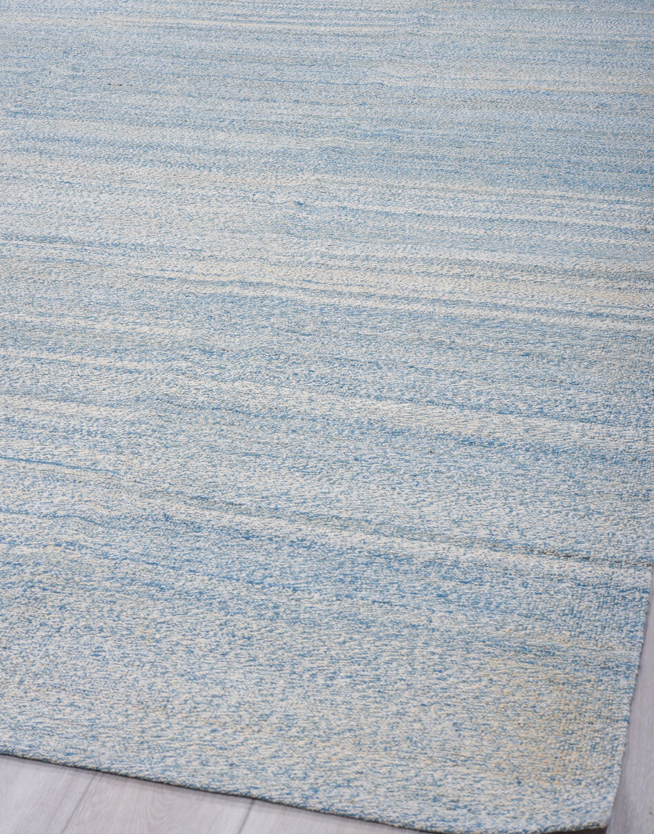 9' x 14' one-of-a-kind handmade vintage Kilim large size rug. Color palette: blue, dark gray, dim gray, gainsboro, gray