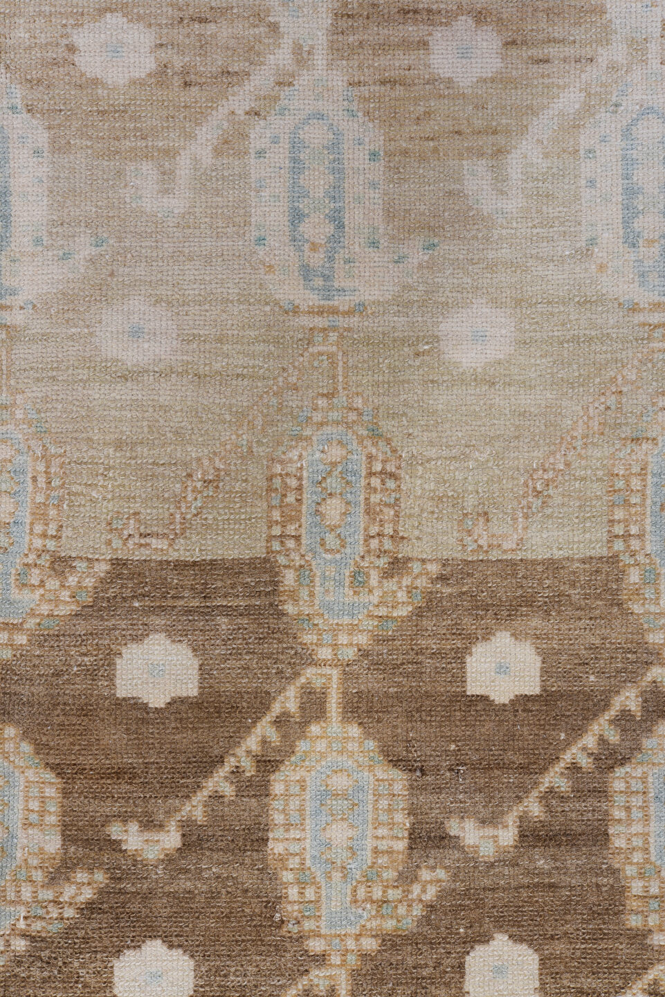 4' x 7' one-of-a-kind handmade vintage Malayer rug. Color palette: brown, dark gray, dim gray, gray, light gray, off-white