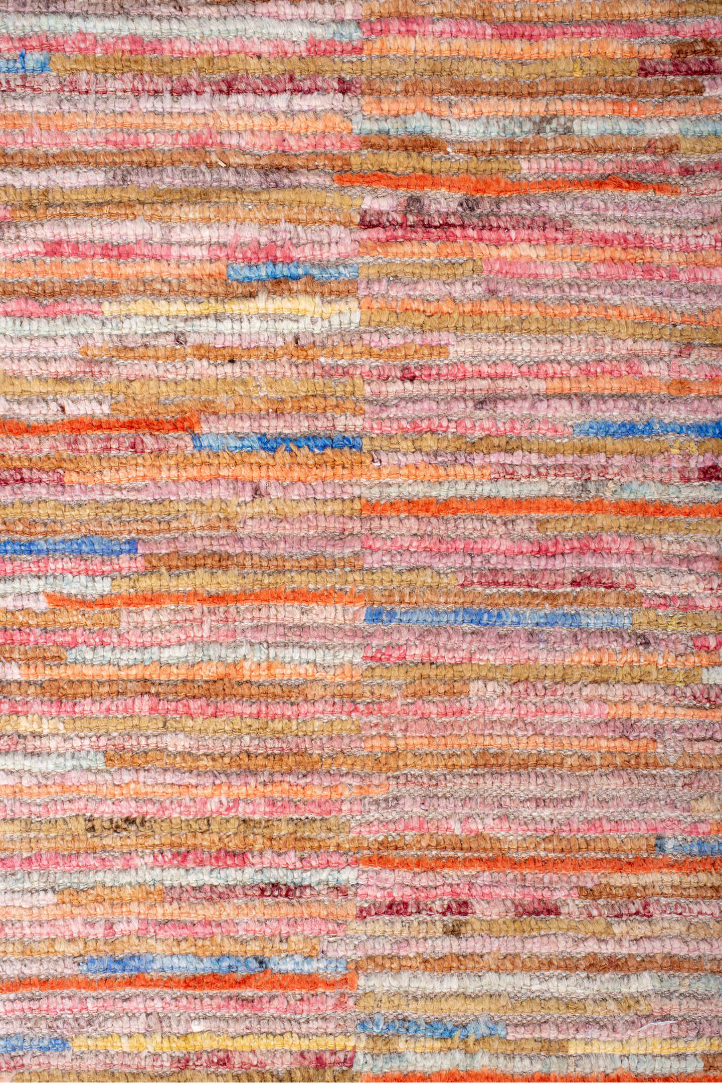10' x 14' one-of-a-kind handmade vintage Tulu large size rug. Color palette: gray, light blue, light gray, red, pink, blue
