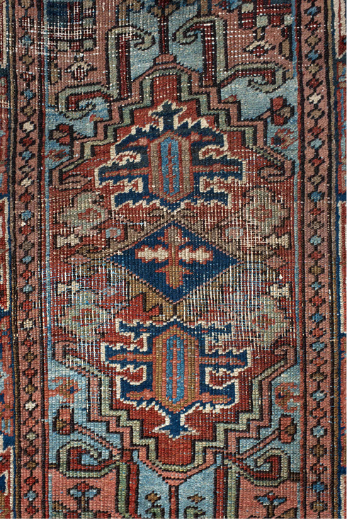 Antique Heriz Area Rug (2' x 3')