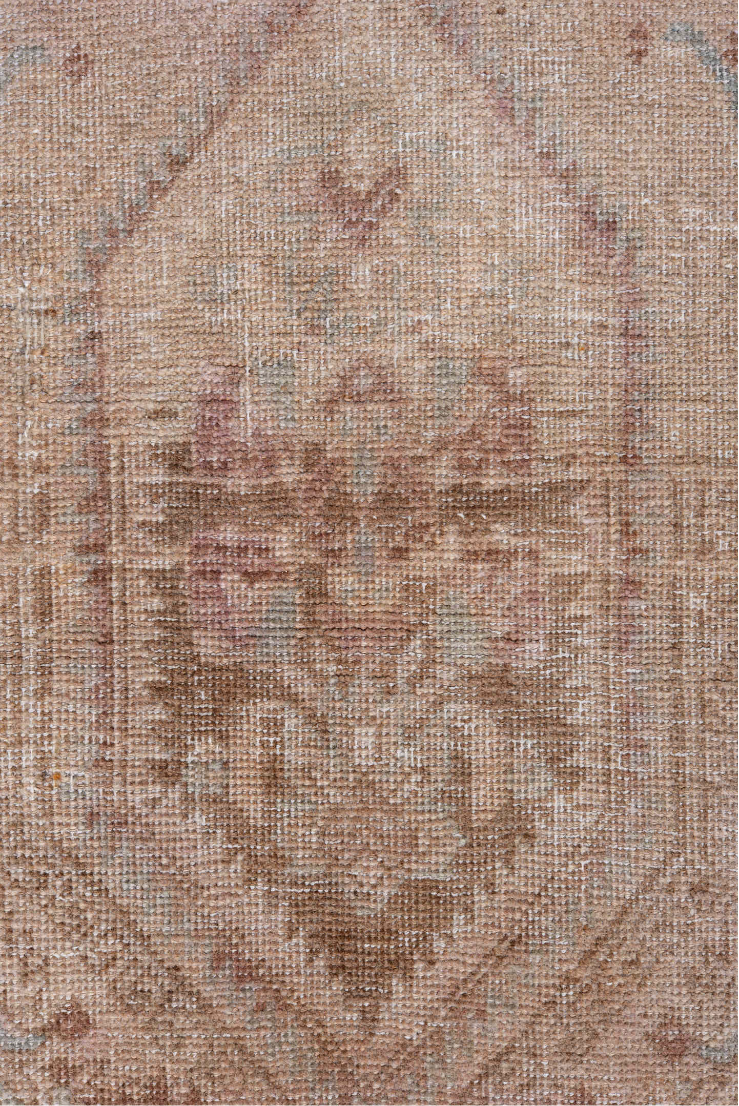 3' x 5' one-of-a-kind handmade vintage Sarouk small size rug. Color palette: brown, floral white, gray, light gray