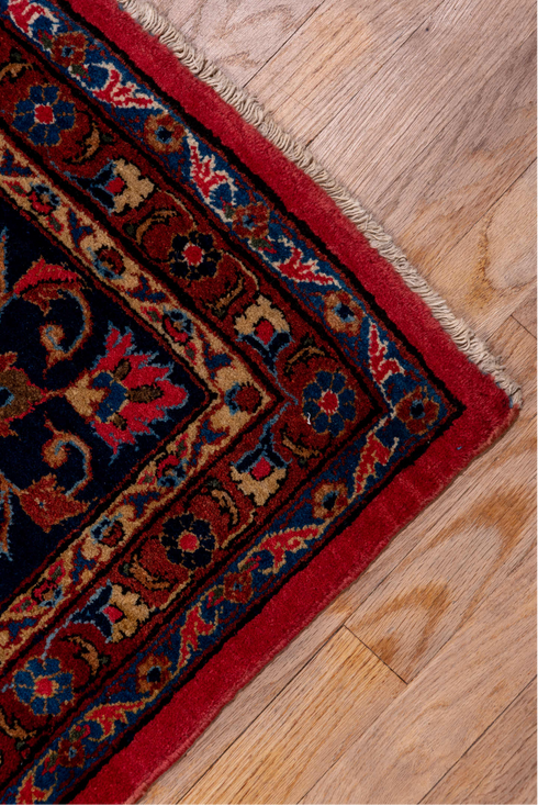 Antique Kashan Area Rug (8' x 12')