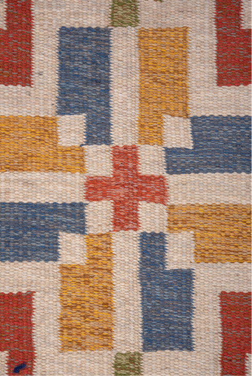 Antique Rollaken Area Rug (6' x 10')