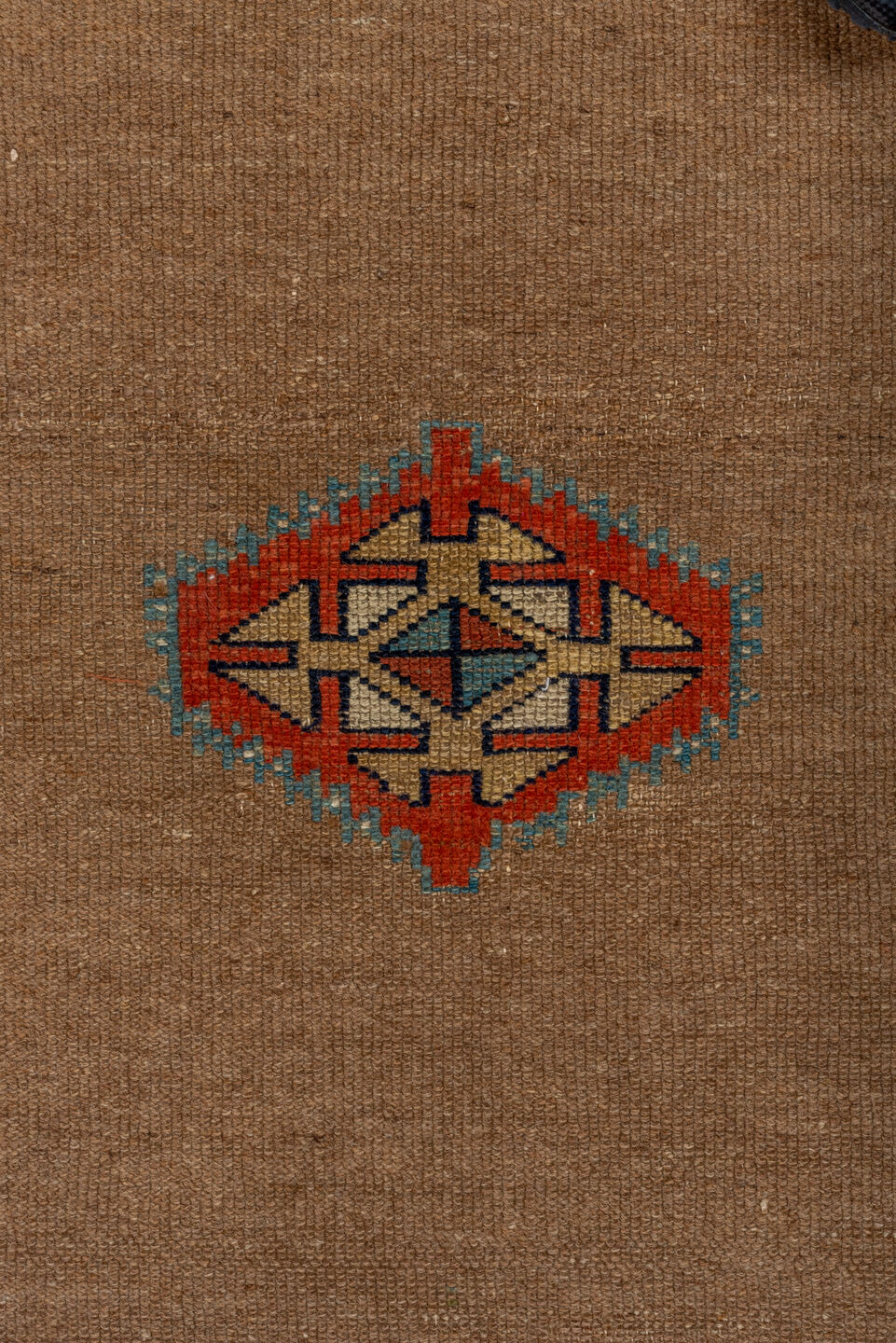 3' x 8' one-of-a-kind handmade vintage Sarab runner rug. Color palette: black, blue, brown, gray, pink, red