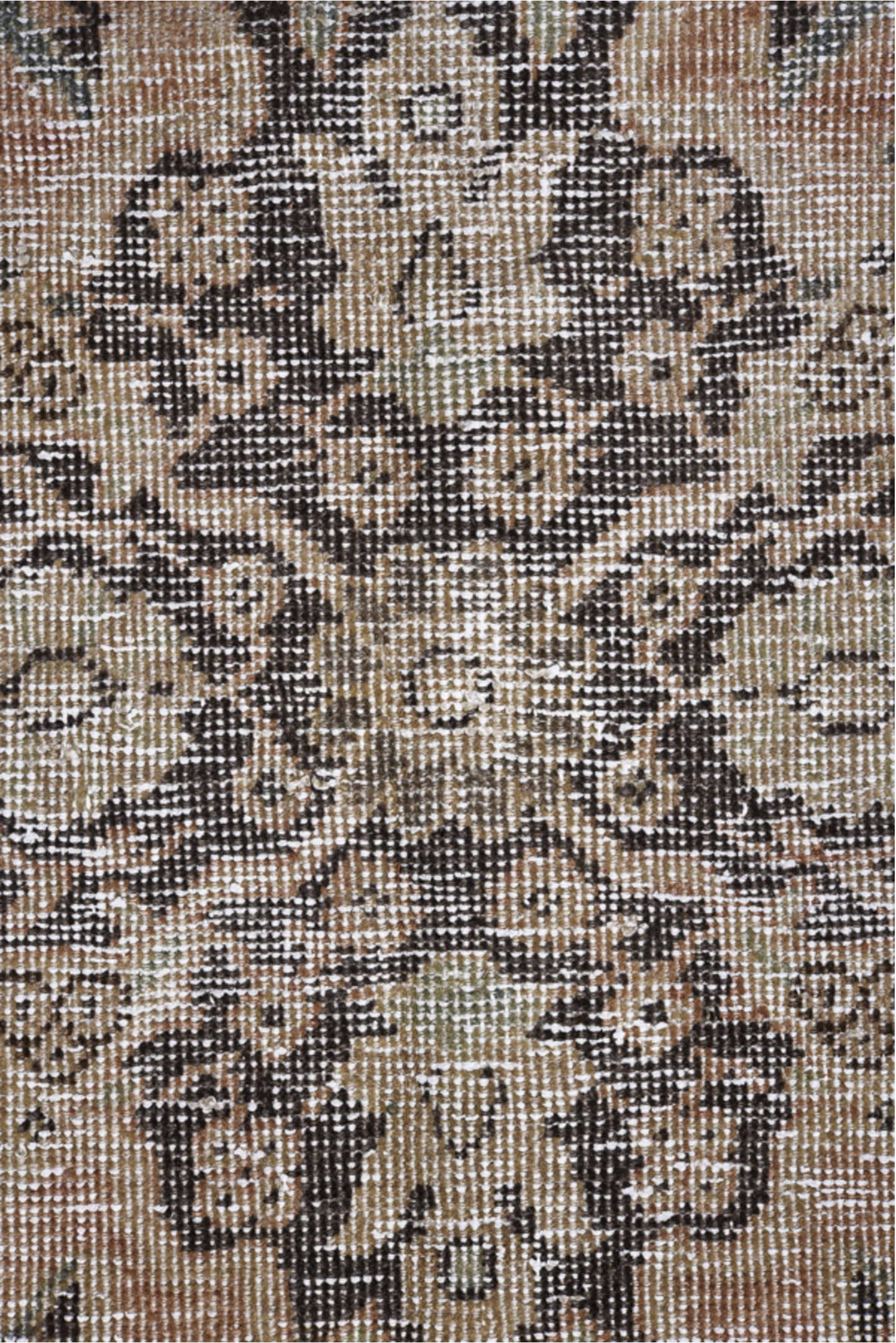 9' x 12' one-of-a-kind handmade vintage Mahal large size rug. Color palette: gray, light gray, pink, off-white, silver