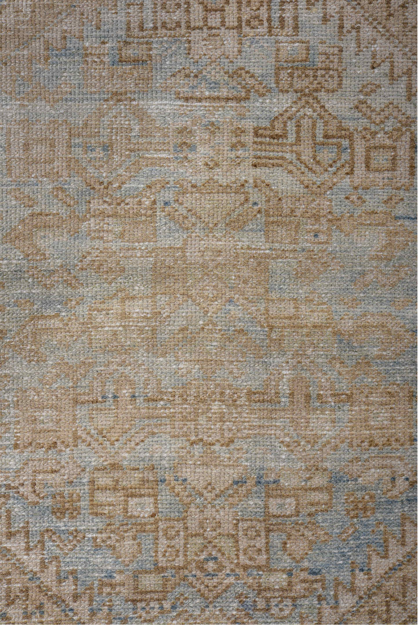 4' x 6' one-of-a-kind handmade vintage Malayer small size rug. Color palette: gray, black, blue, brown, light gray