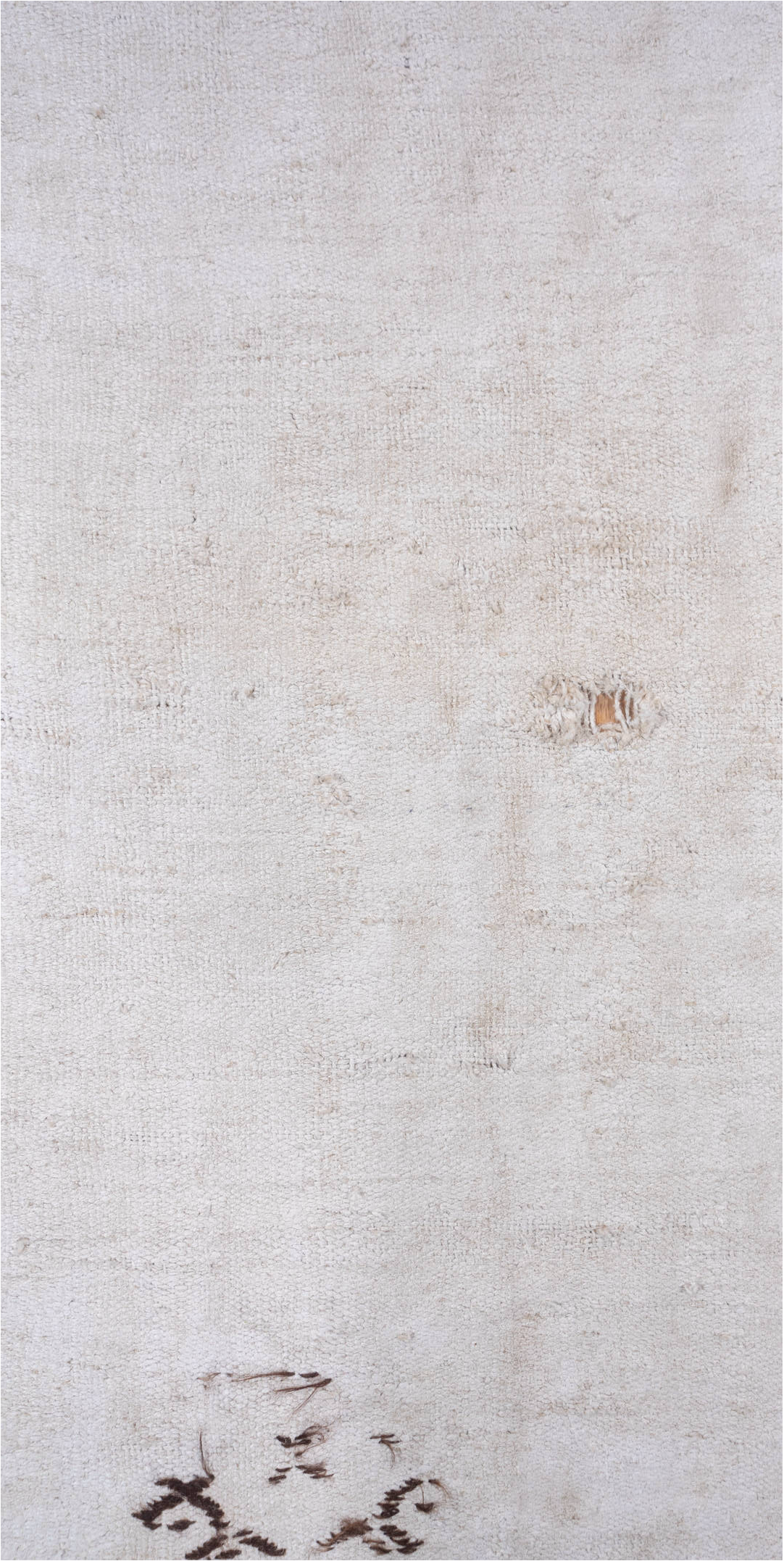 7' x 12' one-of-a-kind handmade vintage Hemp Kilim large size rug. Color palette: dark gray, gainsboro, gray, light gray