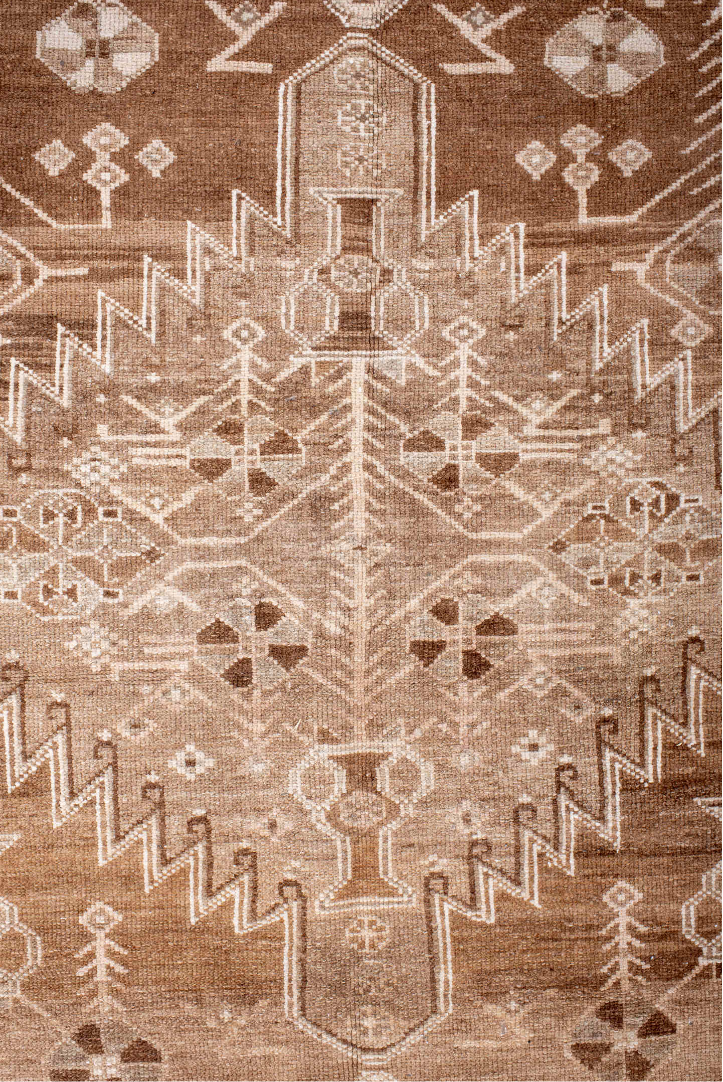 5' x 9' one-of-a-kind handmade vintage Hamadan medium size rug. Color palette: brown, gray, light gray, misty rose