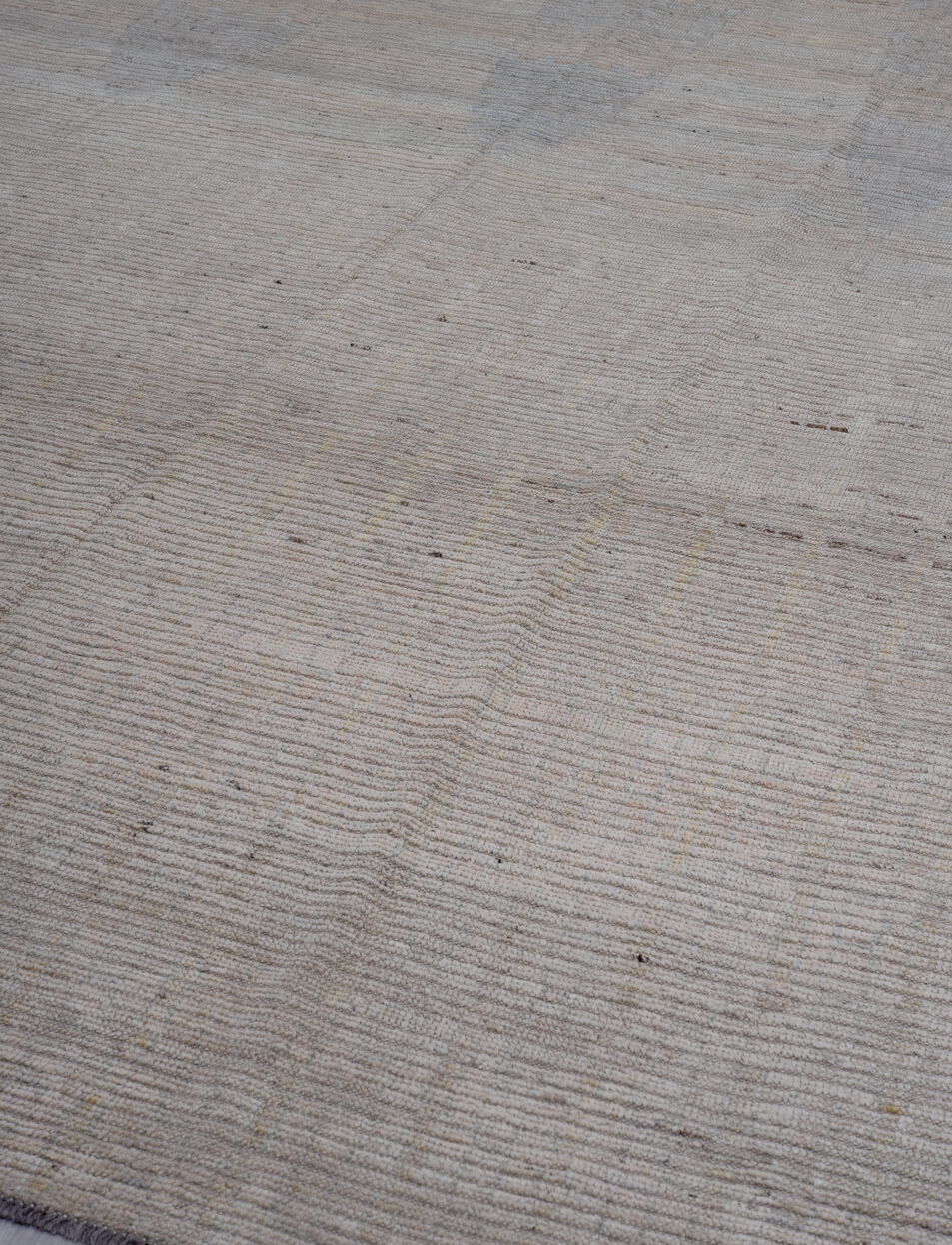 10' x 13' one-of-a-kind handmade vintage Tulu large size rug. Color palette: dark gray, dim gray, gainsboro, gray