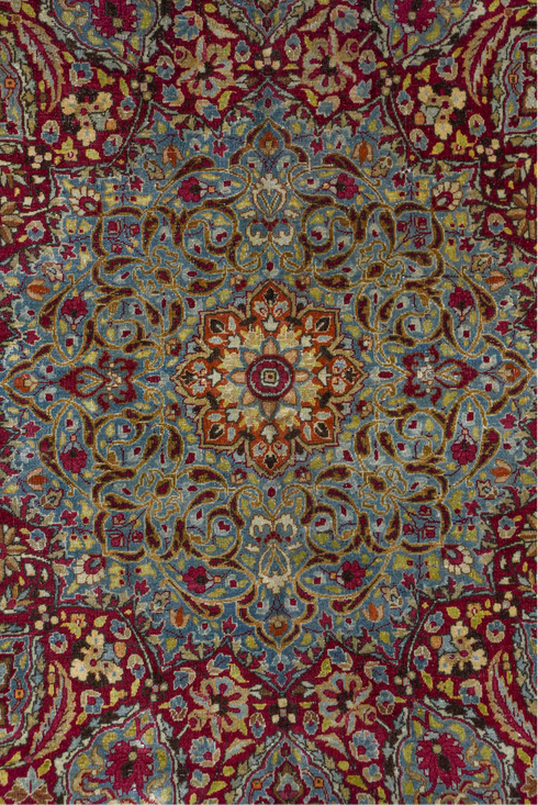Antique Kerman Area Rug (11' x 17')