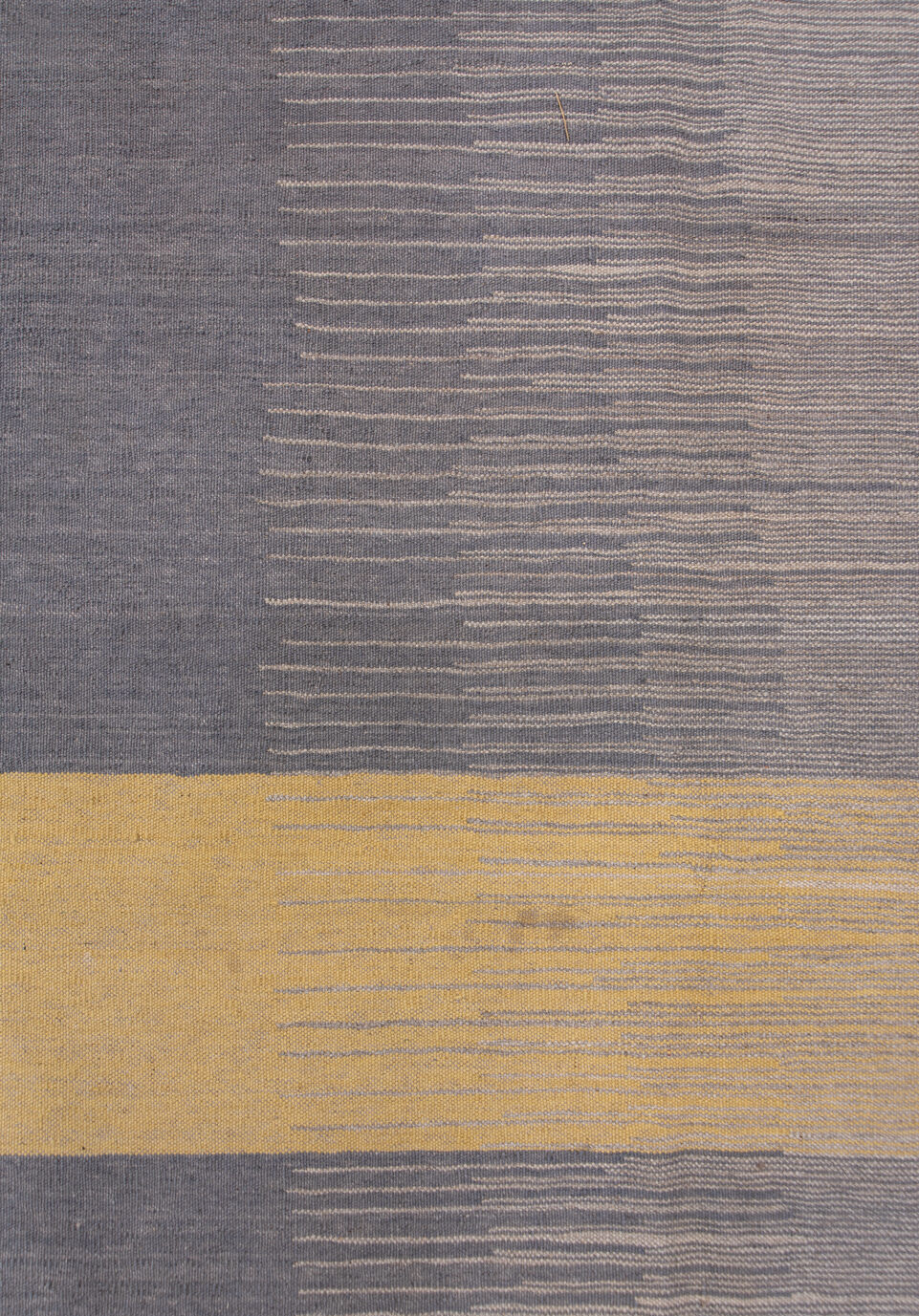 8' x 11' one-of-a-kind handmade vintage Kilim large size rug. Color palette: brown, dim gray, gray, light gray, pink