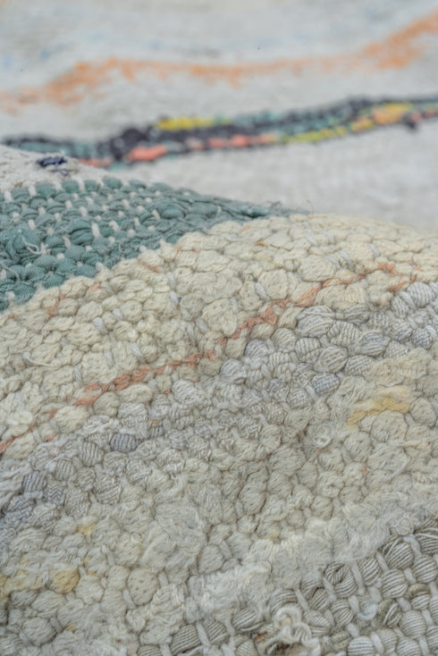 Antique Rag Rug Area Rug (6' x 8')