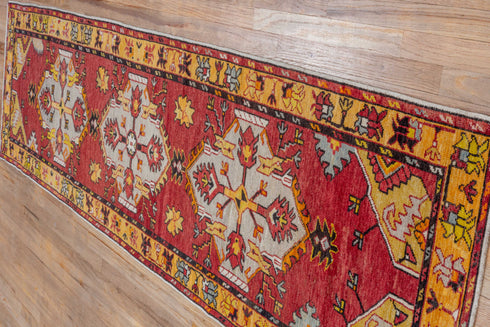 Vintage Oushak Runner Rug (2' x 9')